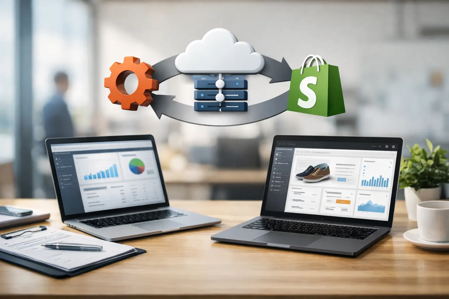 Integração ERP com Shopify Plus sem gargalos